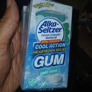 Alka sektzer anti acid heartburn gum cool mint